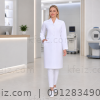 روپوش پزشکی زنانه مدل سونیا مناسب کلینیک روپوش پزشکی زنانه مدل سونیا